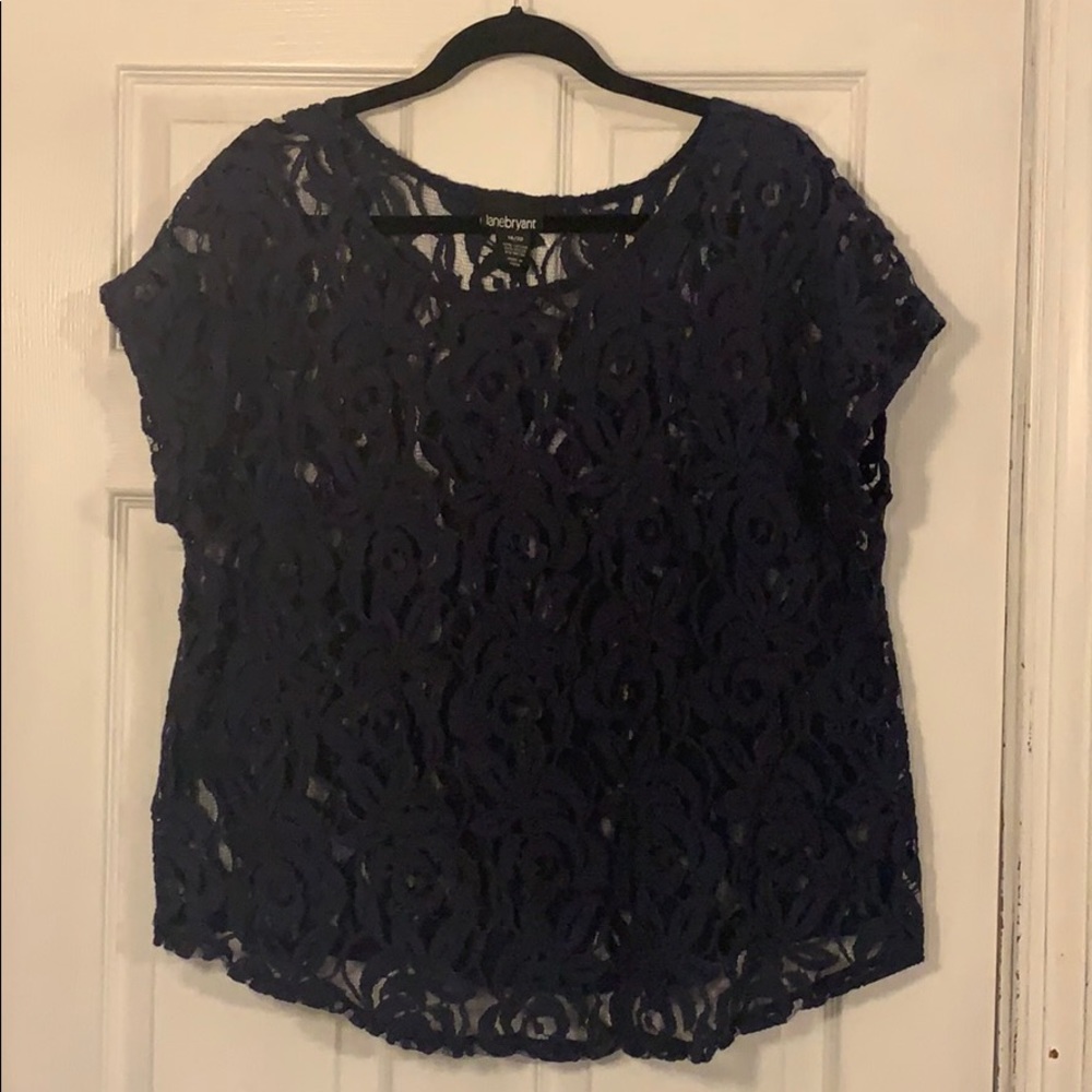 Lane Bryant Plus Size Lace Top